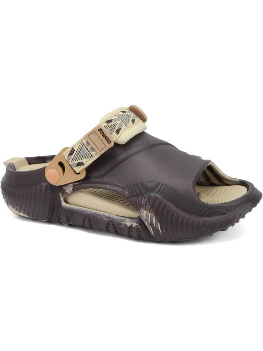Men's Brown White Orthopaedic Mules Recovery Sandals Summer Fascistic Casual